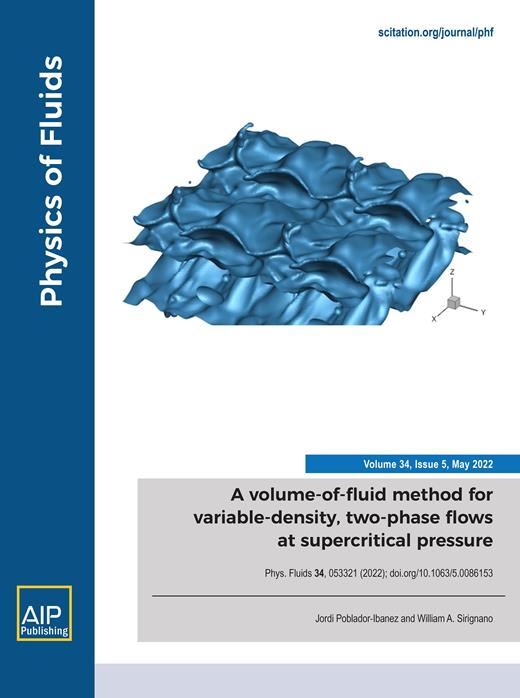 Physics of Fluids Cover Image for Volume 34, Issue 5