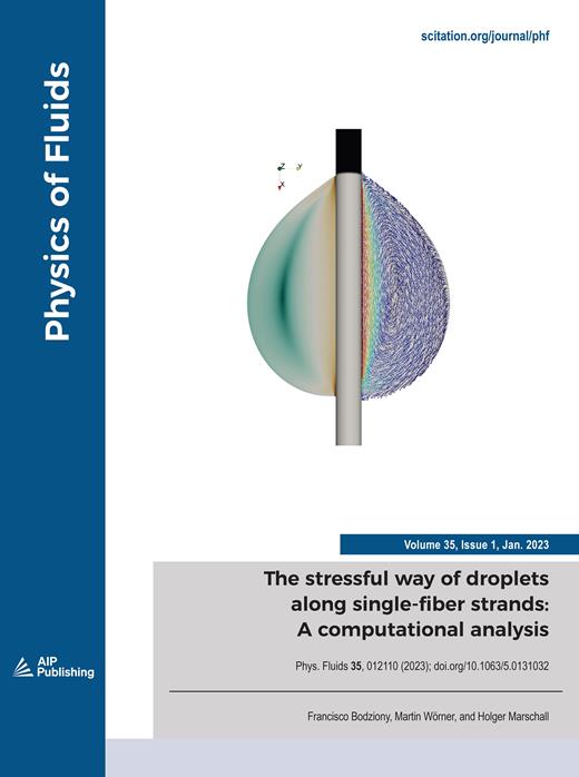 Physics of Fluids Cover Image for Volume 35, Issue 1