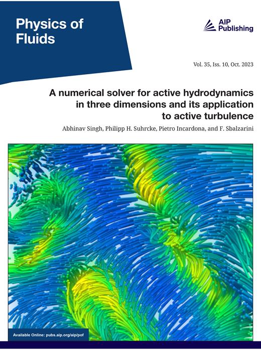 Physics of Fluids Cover Image for Volume 35, Issue 10
