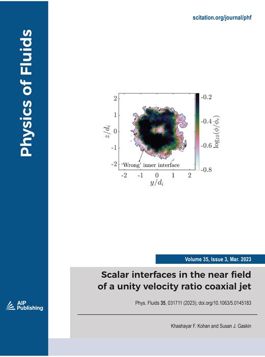 Physics of Fluids Cover Image for Volume 35, Issue 3