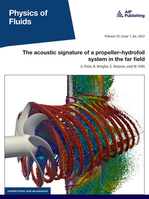 Physics of Fluids Cover Image for Volume 35, Issue 7