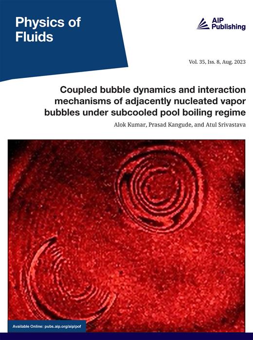 Physics of Fluids Cover Image for Volume 35, Issue 8
