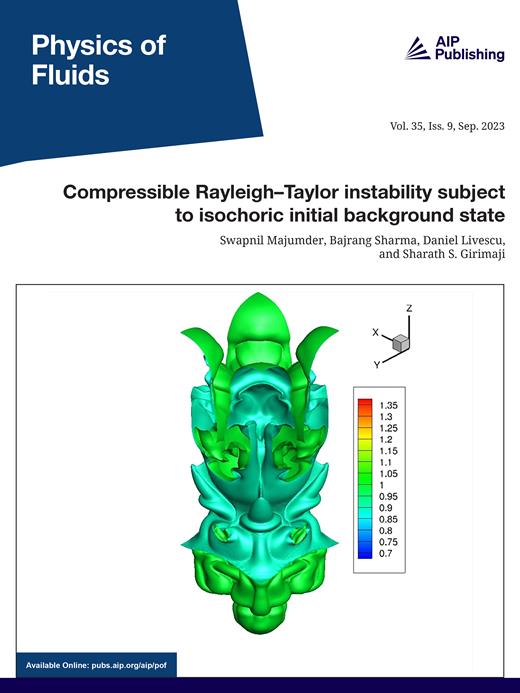 Physics of Fluids Cover Image for Volume 35, Issue 9