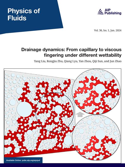 Physics of Fluids Cover Image for Volume 36, Issue 1