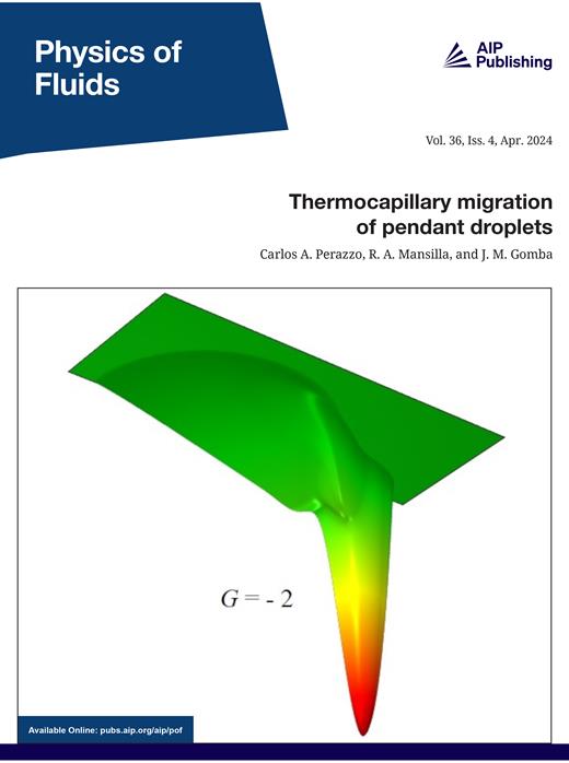 Physics of Fluids Cover Image for Volume 36, Issue 4