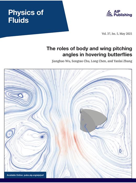 Physics of Fluids Cover Image for Volume 37, Issue 5
