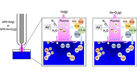 Mechanisms of OH and H2O2 formation in the liquid phase induced by an ...