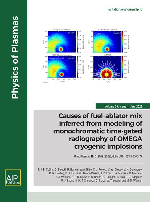Physics of Plasmas Cover Image for Volume 29, Issue 1