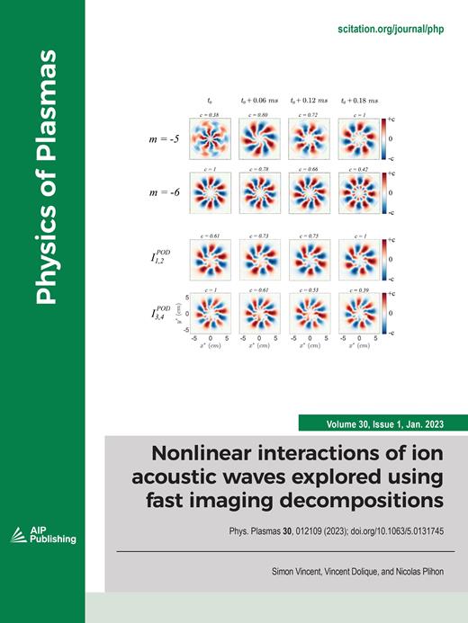 Physics of Plasmas Cover Image for Volume 30, Issue 1