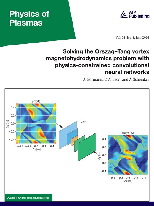 Physics of Plasmas Cover Image for Volume 31, Issue 1
