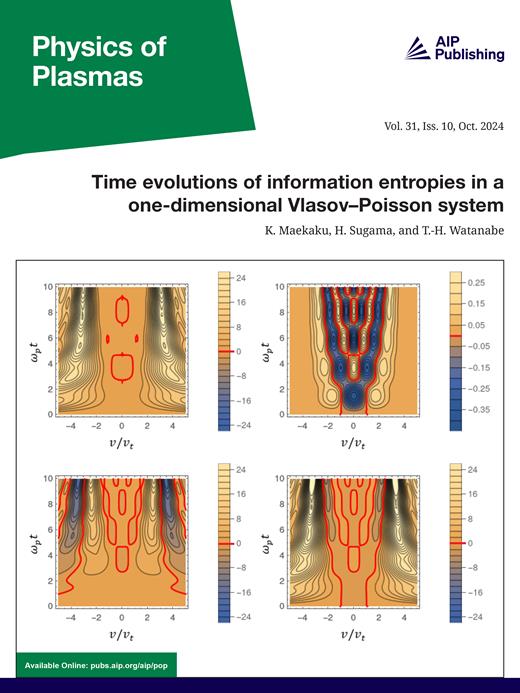 Physics of Plasmas Cover Image for Volume 31, Issue 10