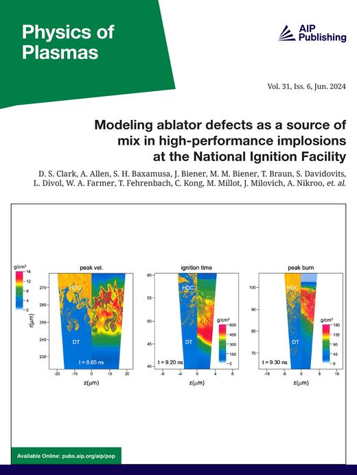 Physics of Plasmas Cover Image for Volume 31, Issue 6