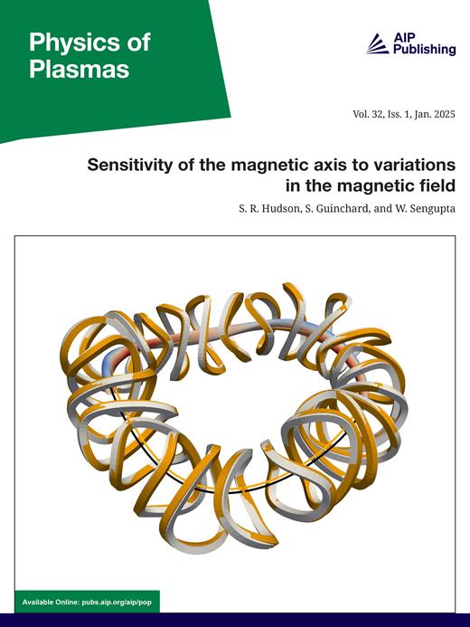 Physics of Plasmas Cover Image for Volume 32, Issue 1