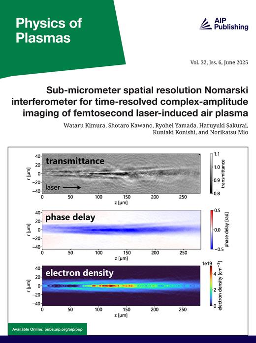 Physics of Plasmas Cover Image for Volume 32, Issue 6
