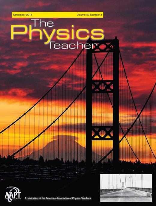 The Physics Teacher Cover Image for Volume 53, Issue 8