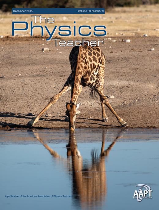 The Physics Teacher Cover Image for Volume 53, Issue 9