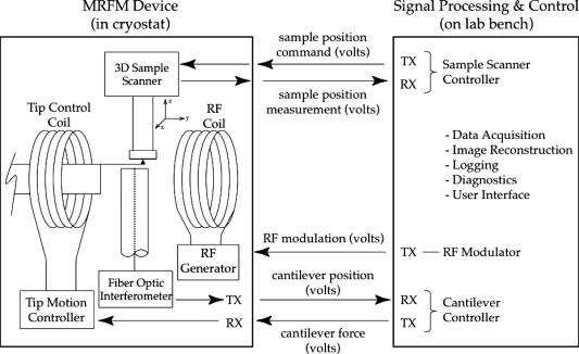 Digital control of force microscope cantilevers using a field ...