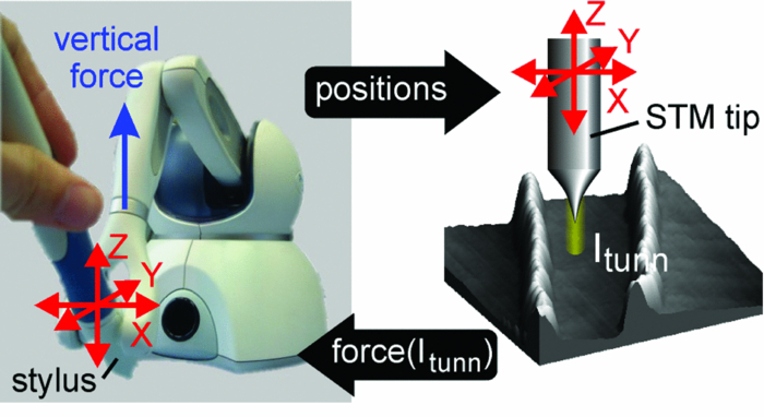 Haptic-STM: A human-in-the-loop interface to a scanning tunneling ...