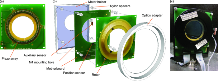Note: Computer controlled rotation mount for large diameter optics ...