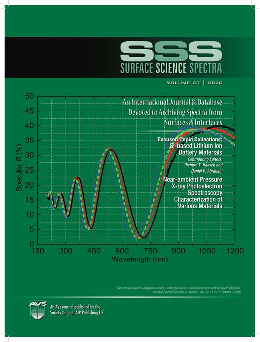 Surface Science Spectra Cover Image for Volume 27, Issue 2